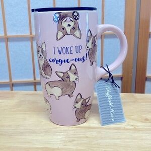 I Woke Up Corgie-ous! 18 oz Gift Travel Mug with Lid